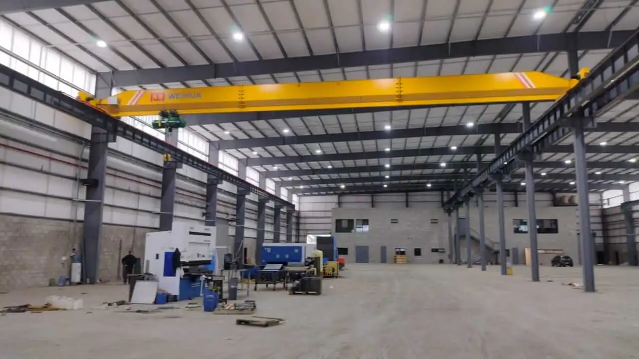 puente de 8 toneladas instalado visto de frente